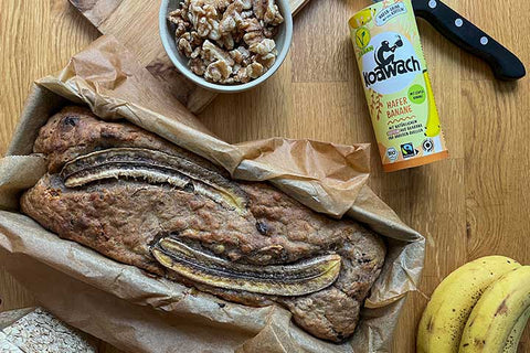 Bananenbrot mit Hafer Banane Drink